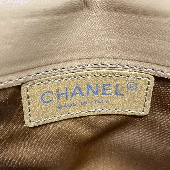 Auth CHANEL Matelasse Blue Light Brown Denim Lambskin Other Style Wallet - Picture 7 of 13